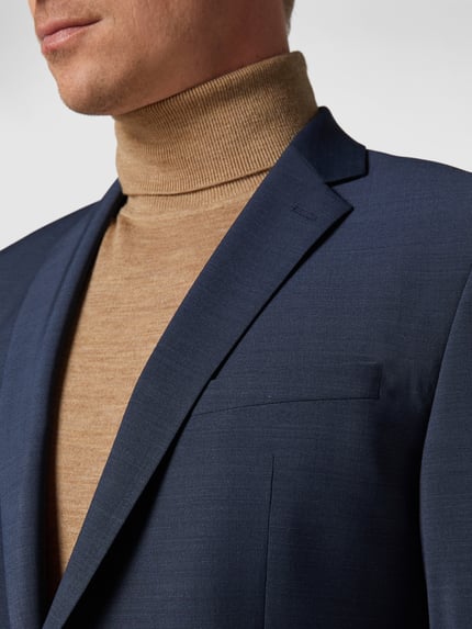 Strellson Slim fit 2-knoops colbert met wol 'Flex Cross' Marineblauw - 3
