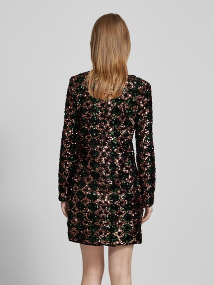 b.young Mini-jurk met pailletten, model 'SAMIO' Zwart - 5