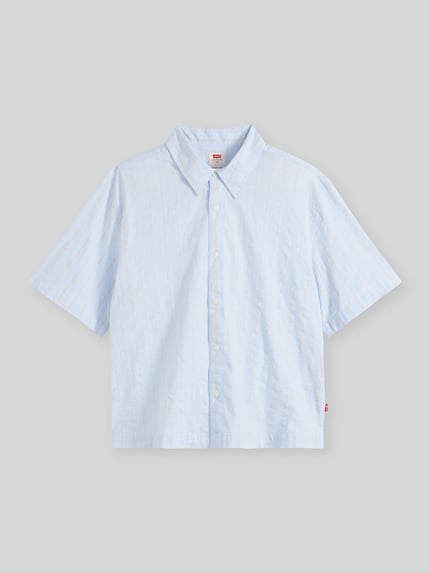Levi's® Regular Fit Freizeithemd aus Baumwoll-Mix Hellblau 2