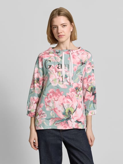 Betty Barclay Bluza z rękawem o dł. 3/4 i trokiem Różowawy 4