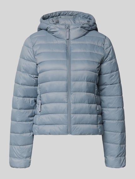 Produktfoto, Regular Fit Steppjacke mit Kapuze Modell 'TAHIA' od ONLY, efekt: jednolity kolor, krój regular fit, długi rękaw, zamek błyskawiczny, elastyczne zakończenia rękawów, wpuszczane kieszenie.