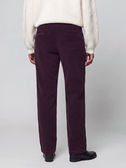 MAC Wijd vallende broek met viscose, model 'CHIARA' Helder paars - 5