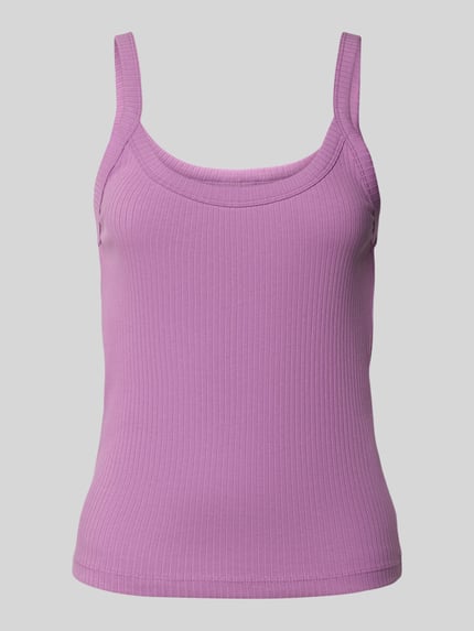 QS Top mit Rundhalsausschnitt Lila 2
