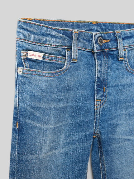 Calvin Klein Jeans Flared jeans met labeldetail Blauw - 2