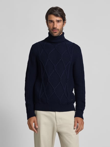 JOOP! COLLECTION Strickpullover mit Kaschmir-Anteil Modell 'LIONO' Marine 4