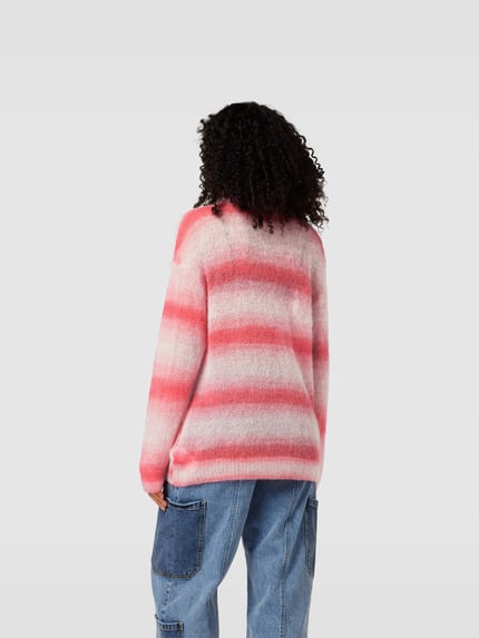RE/DONE Oversize’owy sweter o wyglądzie dzianiny Jasnoczerwony 5