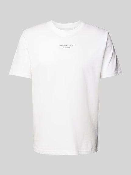 Marc O'Polo Regular Fit T-Shirt aus reiner Baumwolle Weiss 2