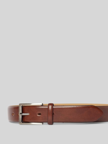 LLOYD Men's Belts Ledergürtel mit Label-Prägung Mittelbraun 2