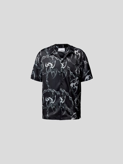 Vrijetijdsoverhemd met all-over motief Shop The Look MANNEQUINE