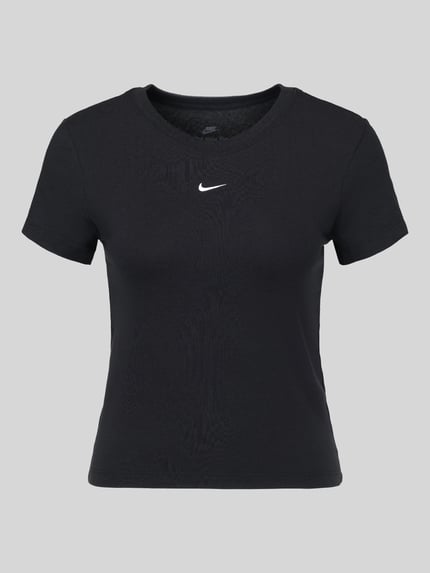 Nike T-shirt z mieszanka modalu i bawełny Czarny 2