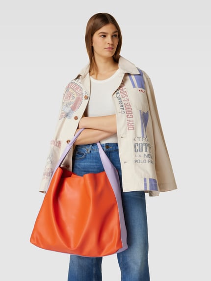 Essentiel Antwerp Handtas met logo-applicatie Oranje - 1