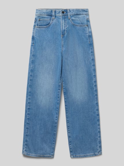 s.Oliver RED LABEL Relaxed Fit Baggy Jeans aus Baumwoll-Mix Blau 1