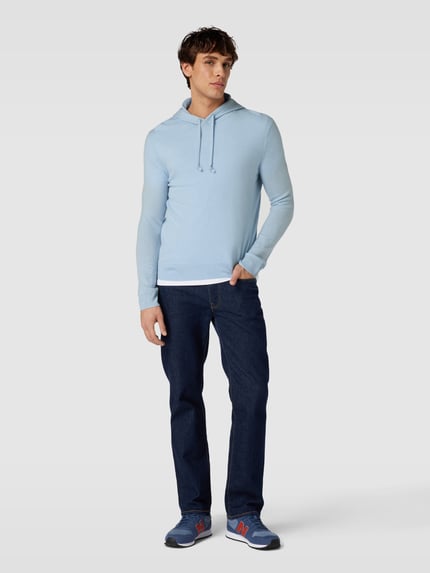 Polo Ralph Lauren Hoodie met ribboorden Lichtblauw - 1