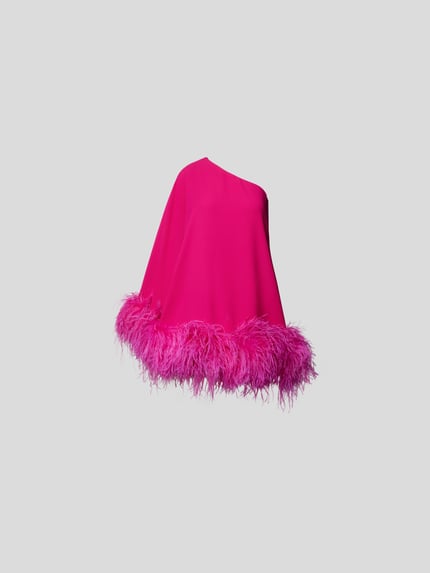 New Arrivals by Ilkyaz Ozel Cocktailjurk met siergarnering Felroze - 2