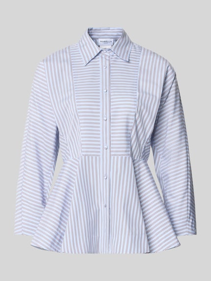 Bluse in tailliertem Schnitt Modell 'SCALIGA' Shop The Look MANNEQUINE