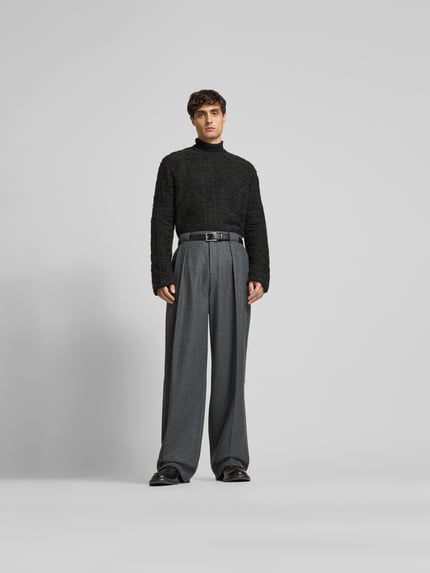 MM6 Maison Margiela Pullover met ronde hals Lichtgrijs gemêleerd - 1