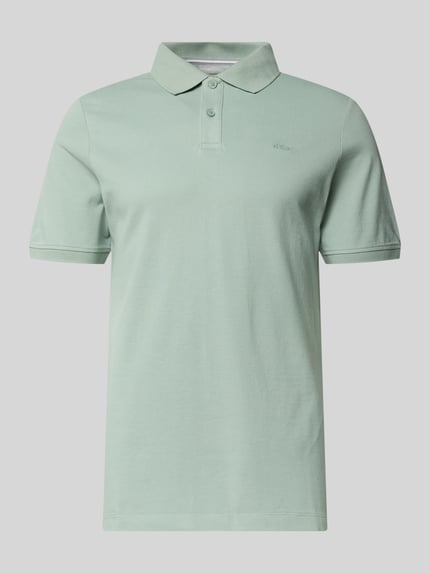 s.Oliver RED LABEL Koszulka polo o kroju regular fit z czystej bawełny Limonkowy 2