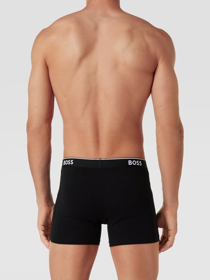 BOSS Trunks mit Logo-Bund im 3er-Pack Modell 'Power' Black 4