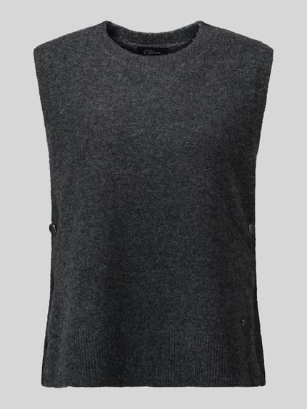 s.Oliver BLACK LABEL Regular Fit Pullunder mit Woll-Anteil Anthrazit 2