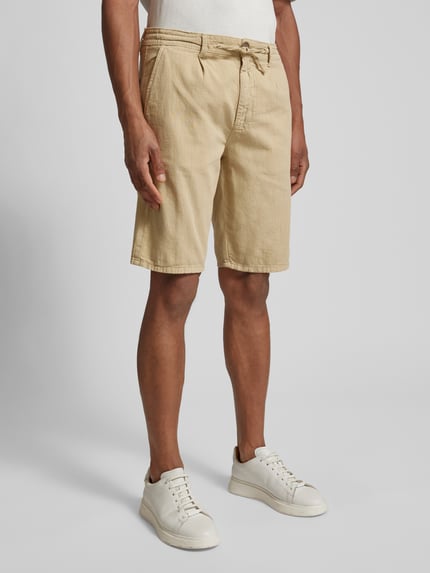 Cars Jeans Regular fit korte broek met strikceintuur, model 'HORAN' Zand - 4
