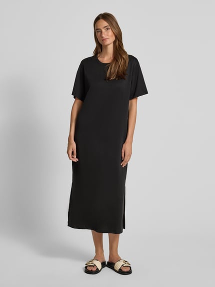 Jake*s Casual T-Shirt-Kleid mit Rundhalsausschnitt Black 4