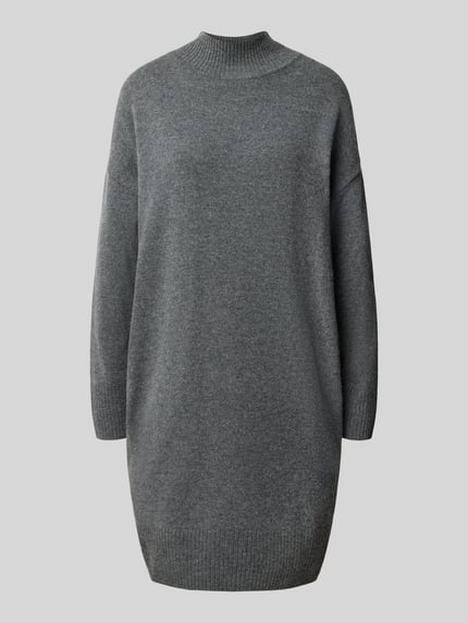 COMMA Strickkleid mit Mock Neck Anthrazit 1