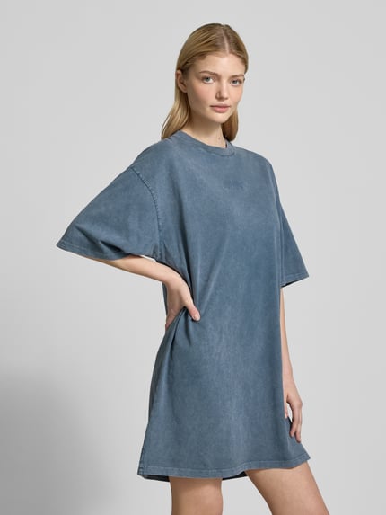 REVIEW Knielanges T-Shirt Kleid mit Rundhalsausschnitt Anthrazit 4