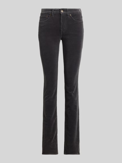 Lauren Ralph Lauren Straight Leg Hose aus Baumwoll-Mix Anthrazit 2