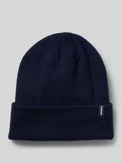 MCNEAL Beanie mit Label-Detail Marine 1