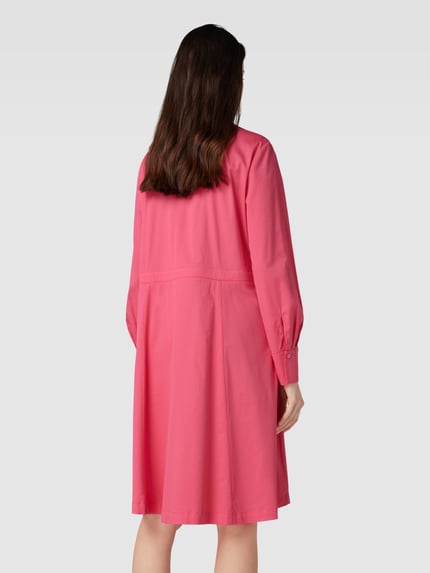Marc Cain Knielanges Kleid mit Umlegekragen Pink 5