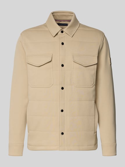 Tommy Hilfiger Regular Fit Sweatjacke aus Baumwoll-Mix Beige 2