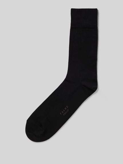 FALKE Sokken met elastische ribboordjes, model 'Family SO' Antraciet gemêleerd - 1