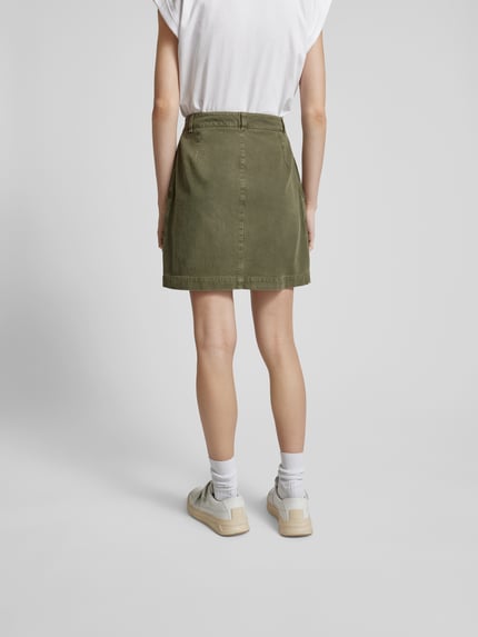 Anine Bing minirok met klepzakken Kaki - 5