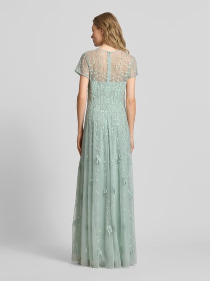 Adrianna Papell maxi-jurk met parels en pailletten Mintgroen - 5
