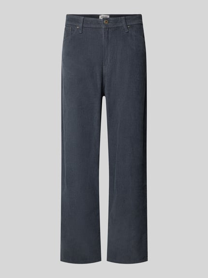 JACK & JONES Straight Leg Cordhose aus reiner Baumwolle Modell 'ALEX' Rauchblau 2