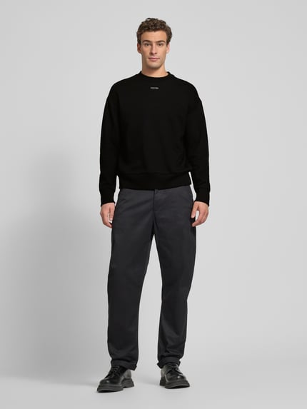 CK Calvin Klein Oversized Sweatshirt mit Label-Print Black 1