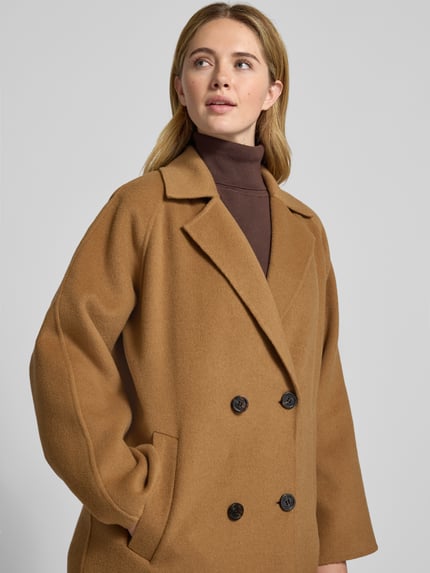 OAKWOOD Mantel aus Woll-Mix Modell 'DONATELLA' Cognac 3