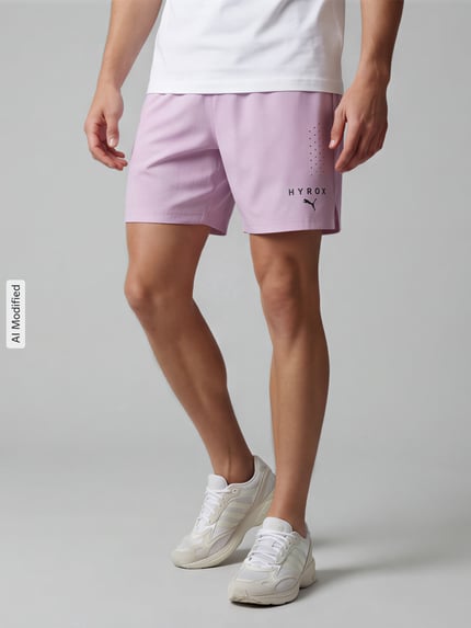 PUMA Performance Regular Fit Sportshorts mit Label-Print Lavender 4