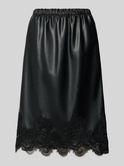 midi-rok in leerlook model 'FLOW' Shop The Look MANNEQUINE