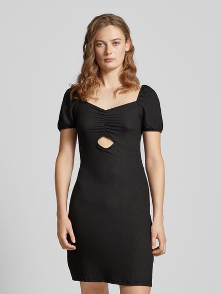 ONLY Mini-jurk met cut-out, model 'HILLARY' Zwart - 4