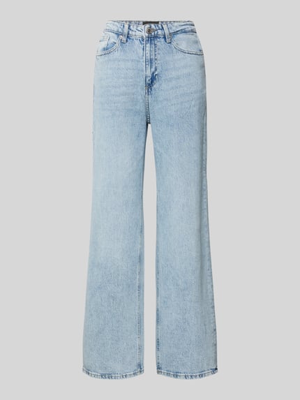 Wide Fit Jeans mit Knopfverschluss Modell 'TESSA' Shop The Look MANNEQUINE