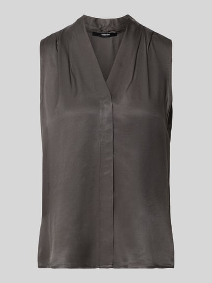 Regular Fit Blusentop aus reiner Viskose Modell 'Zenaya' Shop The Look MANNEQUINE