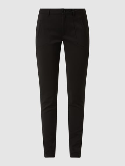 Kaffe Stoffen broek met stretch, model 'Kavera'  Zwart - 2
