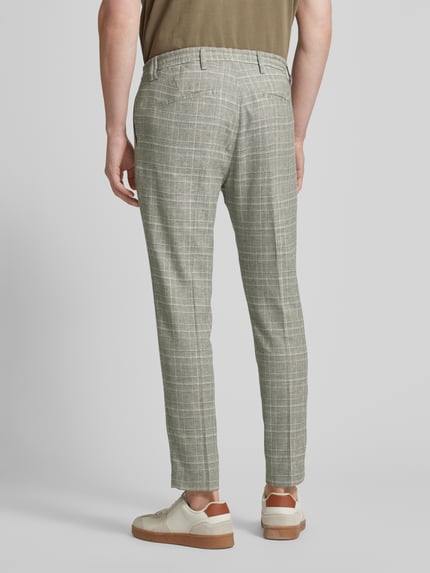 CINQUE Slim Fit Bundfaltenhose mit Leinen-Anteil Modell 'SAND' Beige 5