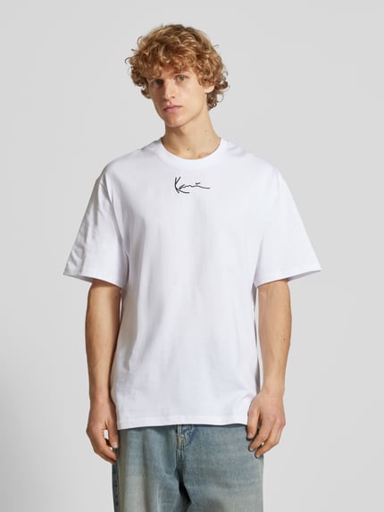 Karl Kani T-Shirt mit Label-Stitching im 2er-Pack Oliv 4