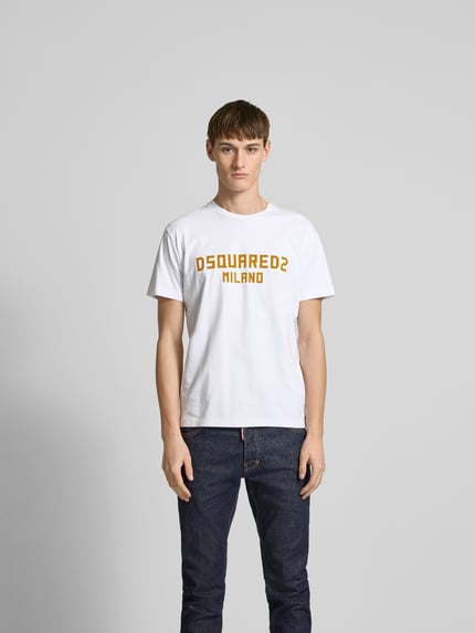 Dsquared2 T-Shirt mit Label-Detail Weiss 4