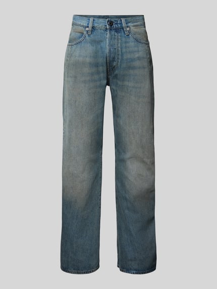 Produktfoto, Regular Fit Jeans im Used-Look Model 'Contor 3D' van G-star, puur katoen, herenjeans, blauwe kleur, bandwijdte 44 cm, binnenbeenlengte 76 cm