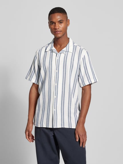 KnowledgeCotton Apparel Koszula casualowa z listwą guzikową Ciemnoniebieski 4