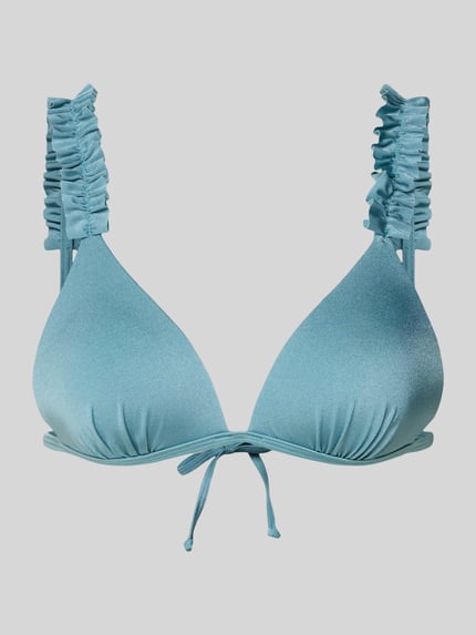 Bikini-Oberteil mit Rüschenbesatz Modell 'Liora' Shop The Look MANNEQUINE