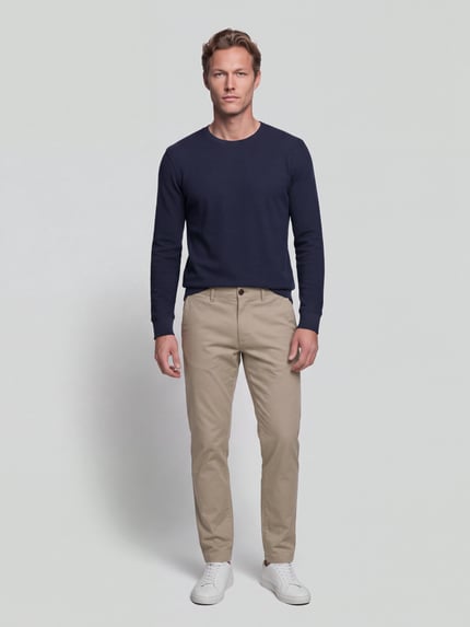 GAP Regular Fit Chino mit seitlichen Eingrifftaschen Khaki 1